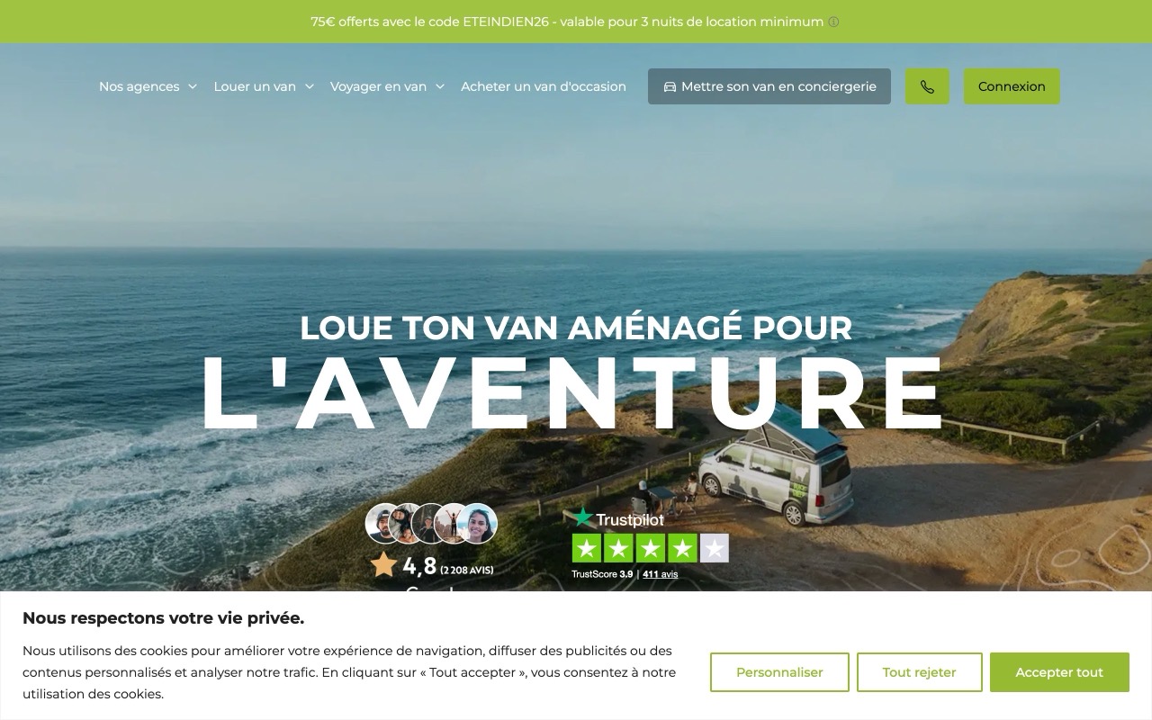 Capture de blacksheep-van.com
